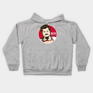 Ron swanson eggs & bacon Kids Hoodie